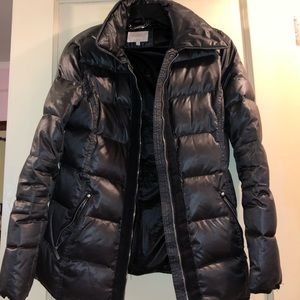 Laundry By Shelli Segal Jackets & Coats - Trendy grey metallic puffer coat Laundry By Shelli Segal Jackets & Coats - Trendy grey metallic puffer coat